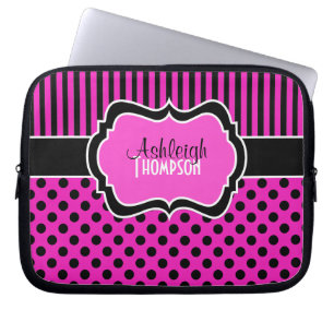 Housse Pour Ordinateur Portable Rose, noir, blanc, douille d'ordinateur portable