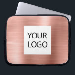 Housse Pour Ordinateur Portable Rose Rose Gold Metallic - Logo personnalisé Promot<br><div class="desc">Rose Rose Gold Faux Metallic Acier Inoxydable Élégant Logo Personnalisé Portable promotionnel Sac ou Coque promotionnel à manches. Ce coque peut être customisé pour inclure le logo de votre entreprise ou de votre entreprise.</div>