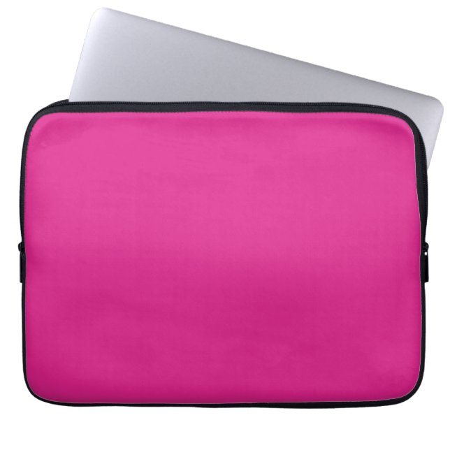 Housse Pour Ordinateur Portable rose vif néon | rose solide (Devant)