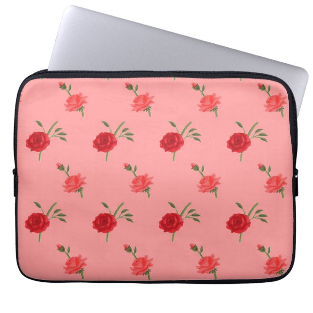 Housse Pour Ordinateur Portable Roses (Devant)