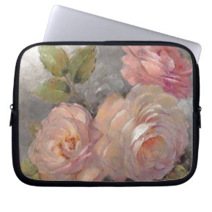 Housse Pour Ordinateur Portable Roses avec le gris