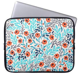 Housse Pour Ordinateur Portable Roses colorés Abstraits : Floral Vintage