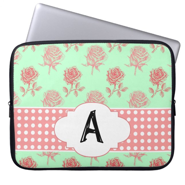 Housse Pour Ordinateur Portable Roses en bon état (Devant)