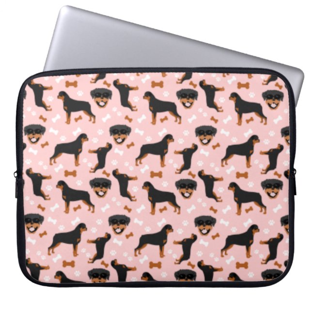 Housse Pour Ordinateur Portable Rottweilers Rottie Dog Motif (Devant)