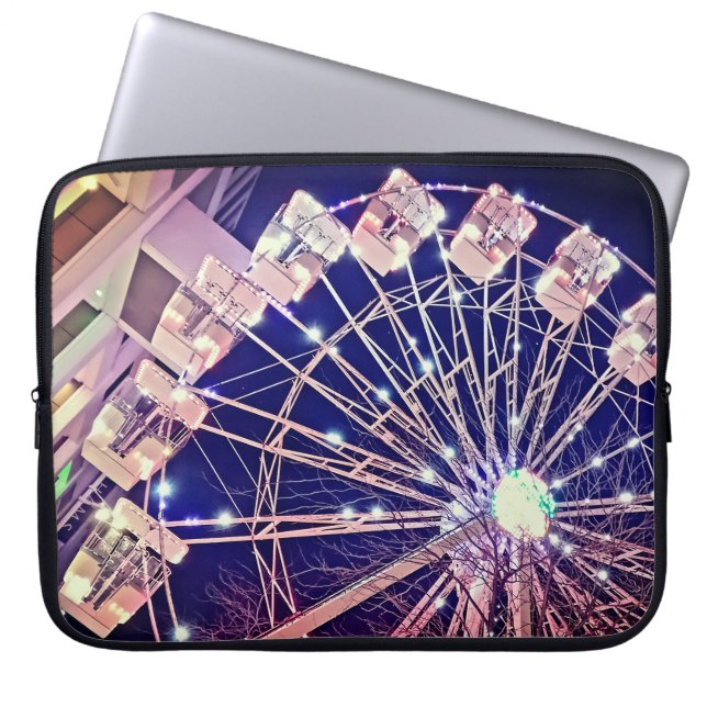 Housse Pour Ordinateur Portable Roue rose (Devant)
