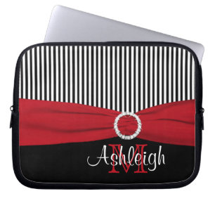 Housse Pour Ordinateur Portable Rouge Noir Blanc avec manches d'ordinateur portabl