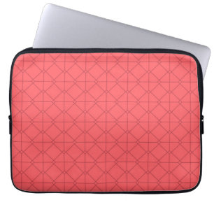 Housse Pour Ordinateur Portable Rouge pastel, cool, tendance, illustration décorat