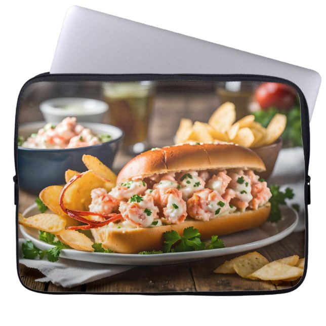 Housse Pour Ordinateur Portable Rouleau de homard et frites (Devant)