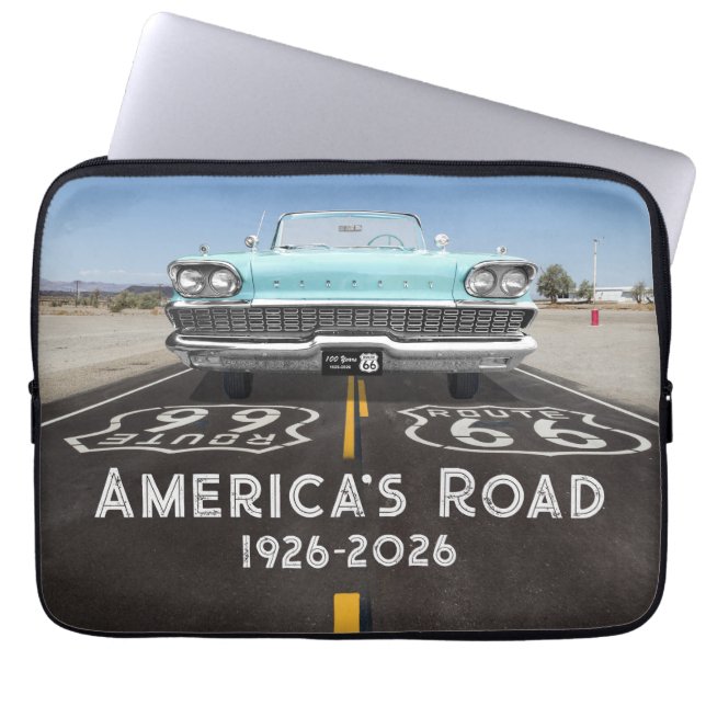 Housse Pour Ordinateur Portable Route 66 centenaire (Devant)