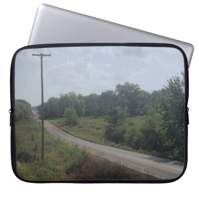Housse Pour Ordinateur Portable Route de campagne paisible (Devant)