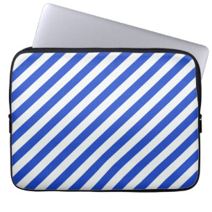 Housse Pour Ordinateur Portable Royal Blue Combination Stripes par Shirley Taylor
