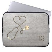 Rustic Wood Médicale Docteur ou infirmière Portabl