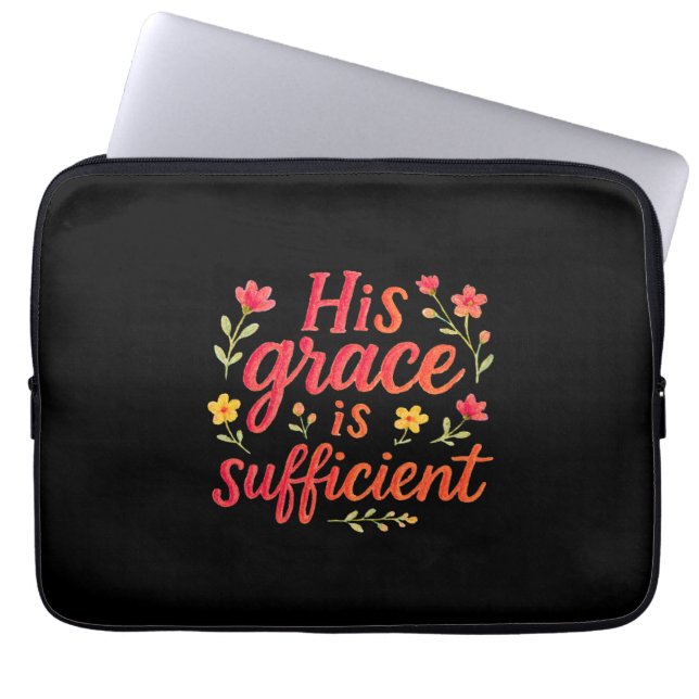 Housse Pour Ordinateur Portable Sa Grâce est suffisante (Devant)