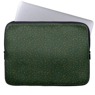 Housse Pour Ordinateur Portable Sage Green Polka Dots Modern Pattern