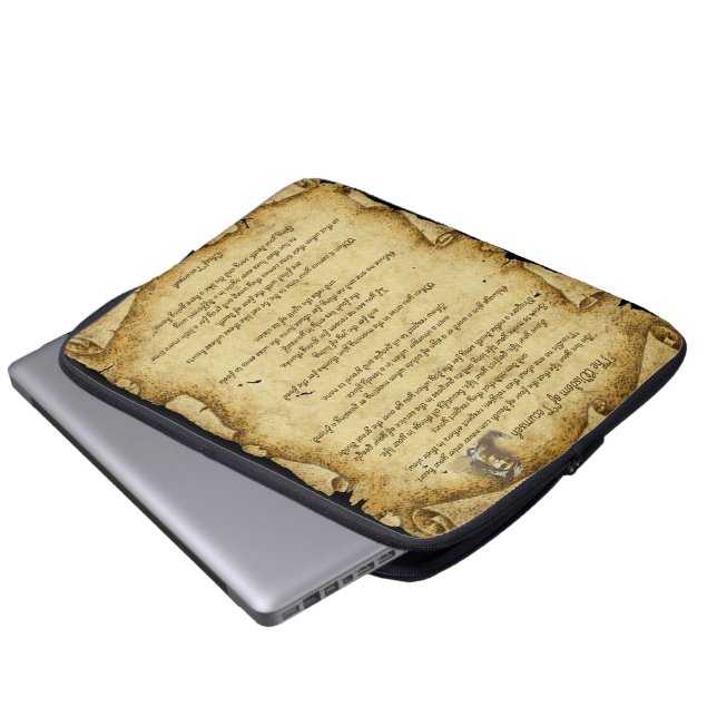 Housse Pour Ordinateur Portable Sagesse amérindienne du chef Tecumseh (Devant bas)