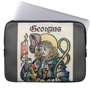 Housse Pour Ordinateur Portable Saint Georges de la Chronique de Nuremberg