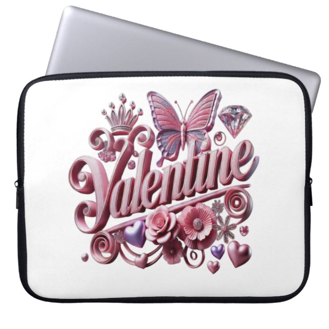 Housse Pour Ordinateur Portable Saint Valentin (Devant)