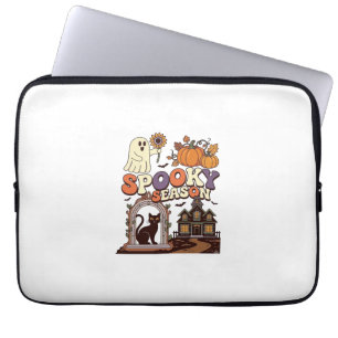 Housse Pour Ordinateur Portable Saison effrayante Halloween Fantôme Citrouille Cha