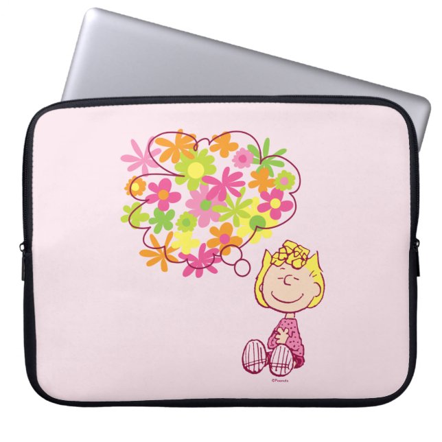 Housse Pour Ordinateur Portable Sally pense aux fleurs (Devant)