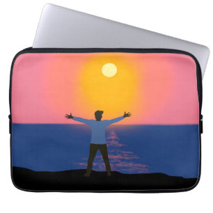 Housse Pour Ordinateur Portable Salutation au soleil