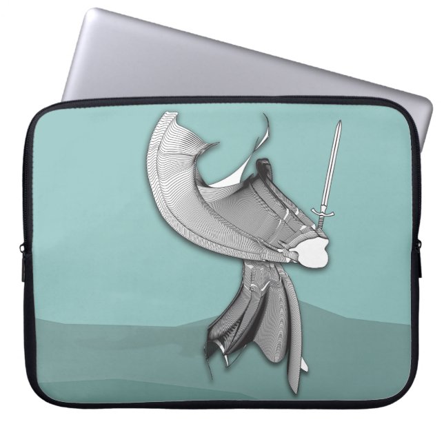 Housse Pour Ordinateur Portable Samurai numérique (Devant)