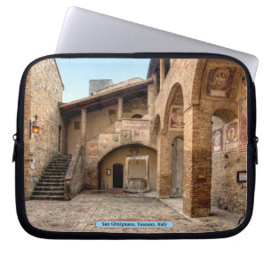 Housse Pour Ordinateur Portable San Gimignano, Toscane, Italie