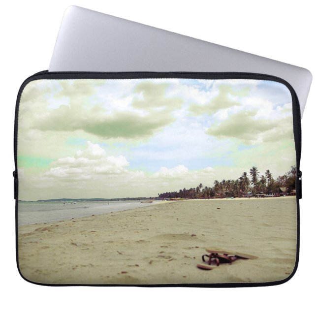 Housse Pour Ordinateur Portable Sandales sur la plage tropicale (Devant)