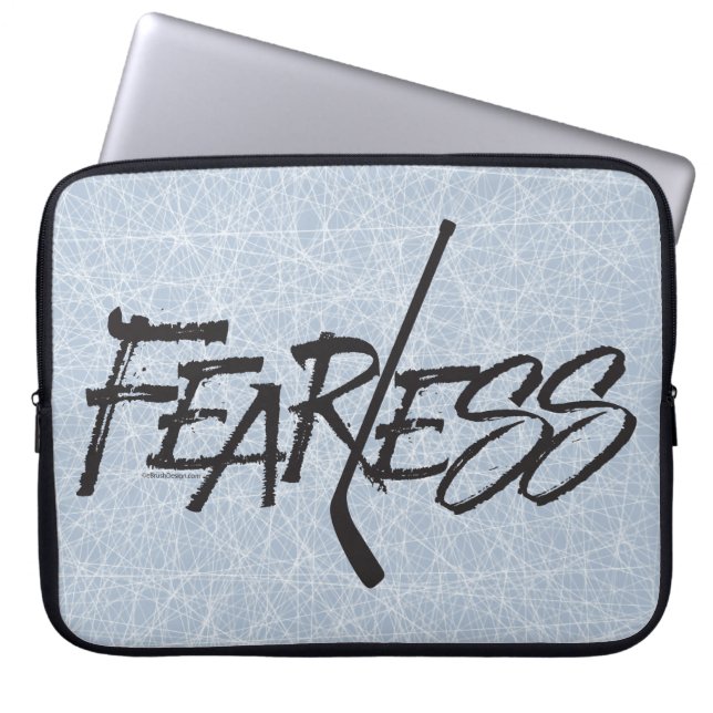 Housse Pour Ordinateur Portable Sans peur (Hockey) (Devant)