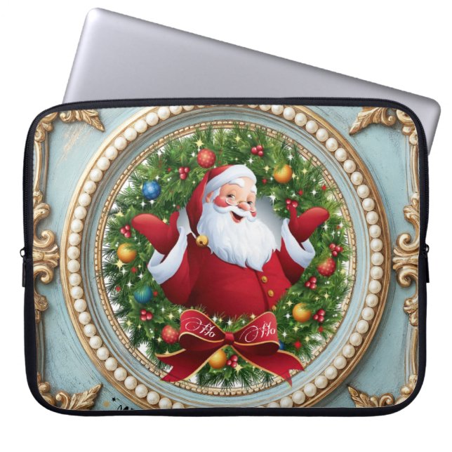 Housse Pour Ordinateur Portable Santa Noël  (Devant)