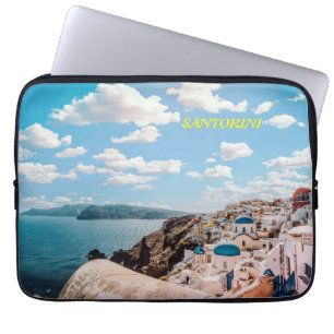 Housse Pour Ordinateur Portable Santorin, Grèce Maison de Plage