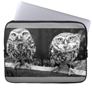 Housse Pour Ordinateur Portable Sapeur de l'ordinateur portable Deux Chouettes