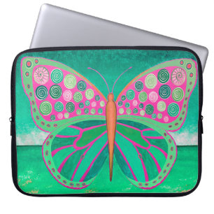 Housse Pour Ordinateur Portable Sapeur d'ordinateur portable à papillon océanique