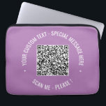 Housse Pour Ordinateur Portable Sapeur d'ordinateur portable QR Code Scan Info Tex<br><div class="desc">QR Code Scan Info Couleurs de texte personnalisées Promotional Business ou Personal Modern Gift - Ajouter votre QR Code - Image ou logo - photo / Texte - Nom ou autre information / message - Redimensionner et déplacer ou supprimer / Ajouter des éléments - Image / Texte avec outil de...</div>