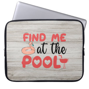 Housse Pour Ordinateur Portable Sassy Beach Vibes au bord de la piscine : Retrouve