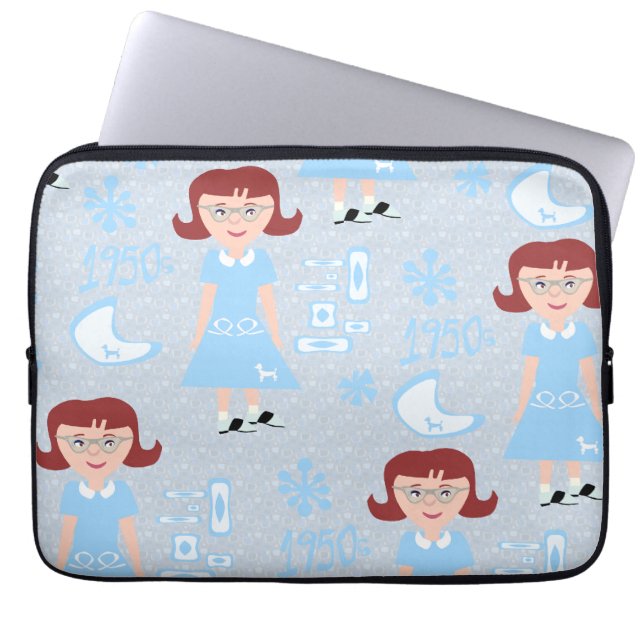 Housse Pour Ordinateur Portable Sassy Cinties Girl Blue Classic Motif (Devant)