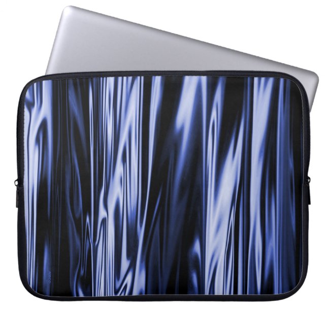 Housse Pour Ordinateur Portable Satin Bleu...... (Devant)