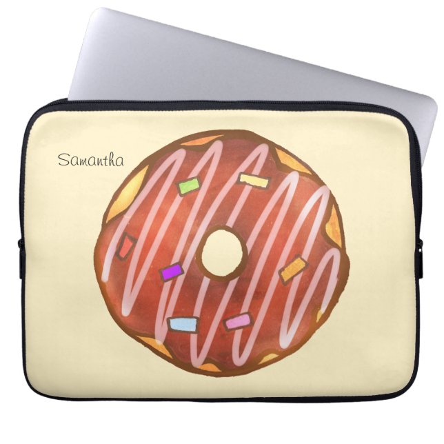 Housse Pour Ordinateur Portable Saupoudrer de chocolat (Devant)