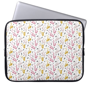 Housse Pour Ordinateur Portable Saxophone Lecteur Musicien Jazz