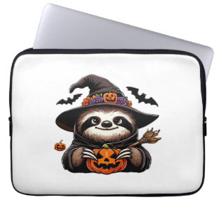 Housse Pour Ordinateur Portable Scary Halloween Sloth Witch Costume Casquette Mer
