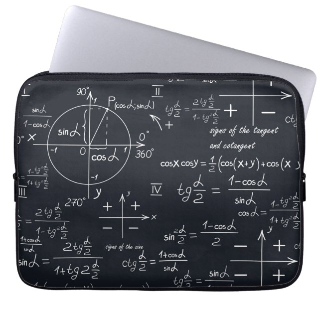 Housse Pour Ordinateur Portable Scientifique en mathématiques (Devant)