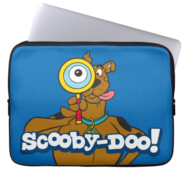 Housse Pour Ordinateur Portable Scooby Doo Avec Verre Magnifiant (Devant)
