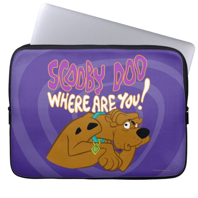 Housse Pour Ordinateur Portable Scooby-Doo effrayé (Devant)