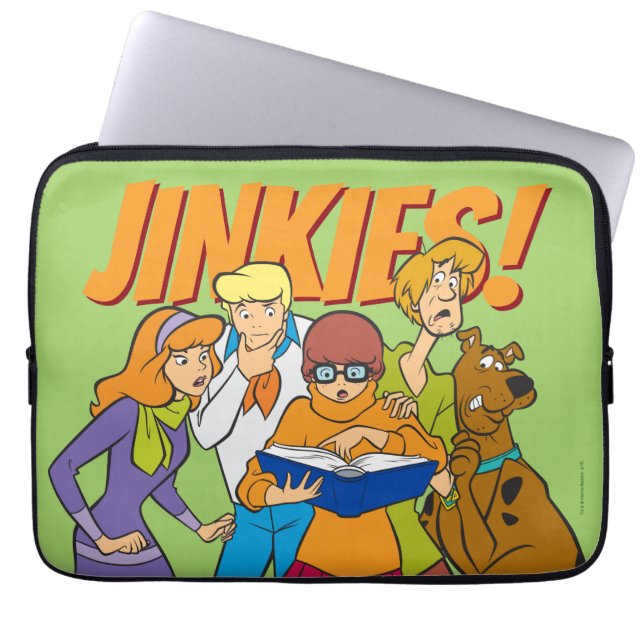 Housse Pour Ordinateur Portable Scooby-Doo et le livre d'investigation de Gang (Devant)