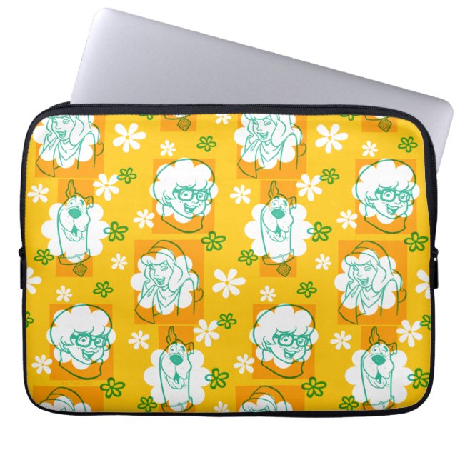 Housse Pour Ordinateur Portable Scooby-Doo | Modèle floral de caractère (Devant)