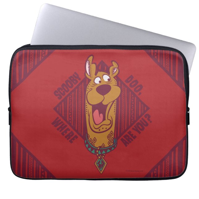 Housse Pour Ordinateur Portable Scooby-Doo Où Êtes-Vous Graphique Tribal (Devant)
