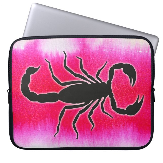 Housse Pour Ordinateur Portable scorpio rose (Devant)