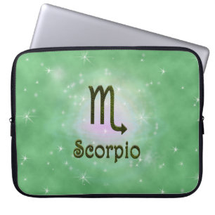 Housse Pour Ordinateur Portable Scorpion couleur signe astrologique Zodiac