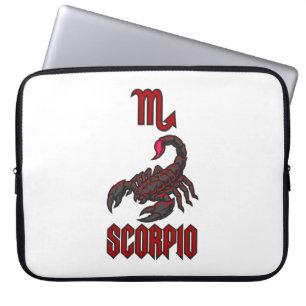 Housse Pour Ordinateur Portable Scorpion Zodiaque Scorpion Cosmique Rouge Intensit