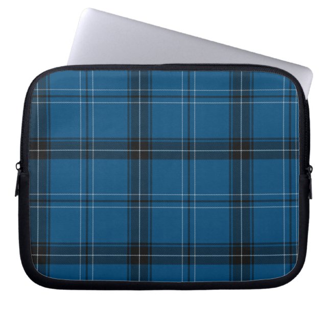 Housse Pour Ordinateur Portable Scottish Ramsay Blue Tartan (Devant)