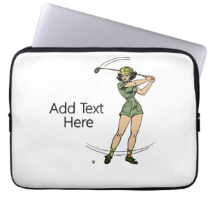 Housse Pour Ordinateur Portable Se réchauffer pour Golf Lady Golfer